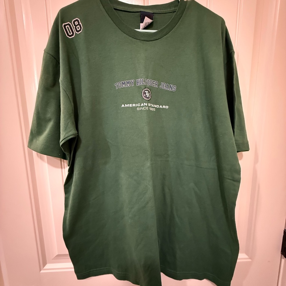 Tommy Hilfiger Jeans Y2K Dark Green Short Sleeve Tee